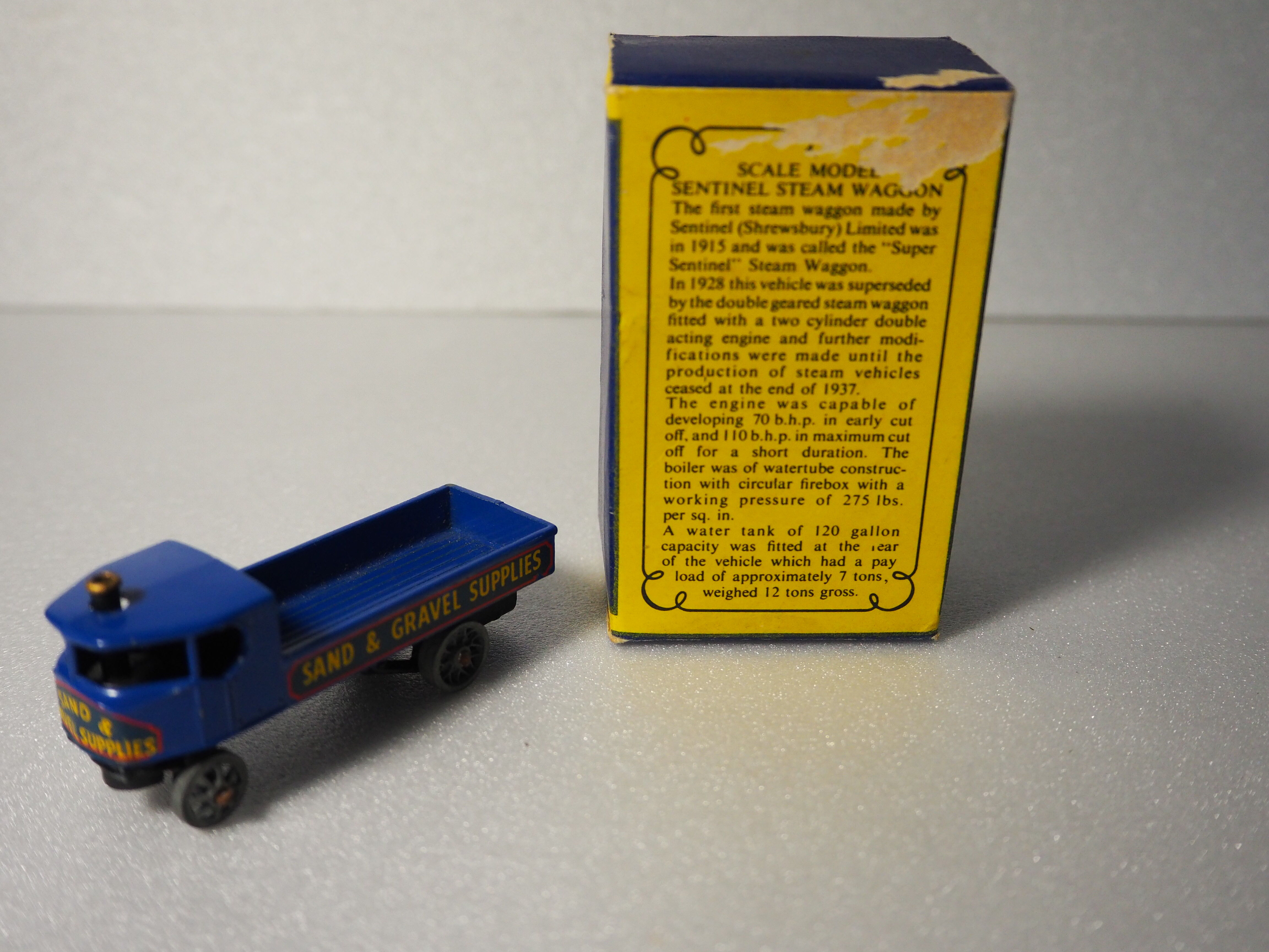 Sentinel steam wagon model - series by lesney - Matchbox