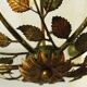 Vintage Floral Pendant Light from W.Müller-München 1980s