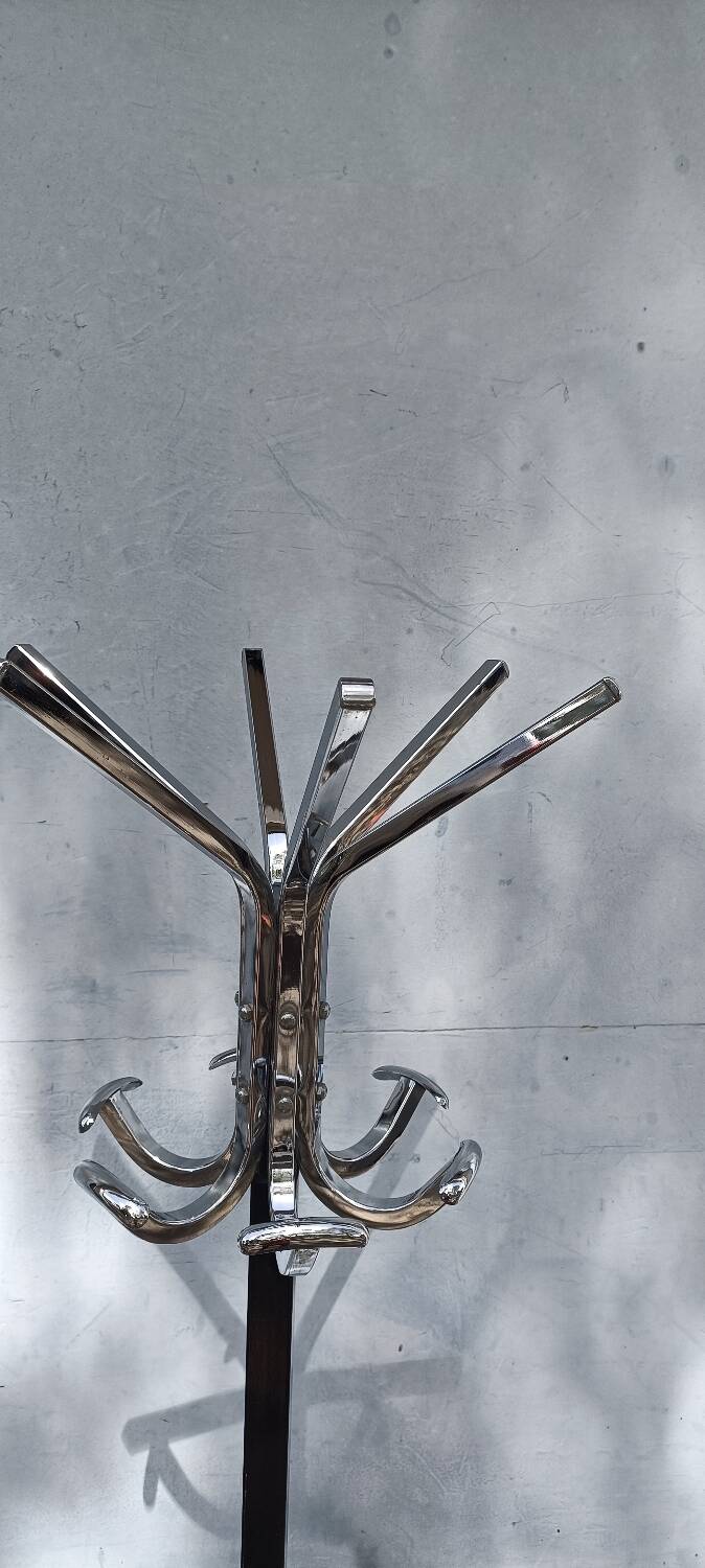 Vintage chrome coat rack