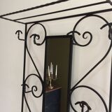 Wrought iron coat holder