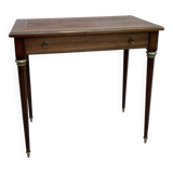 Small Louis XVI style wooden and brass desk