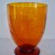 Blown and chiseled crystal vase