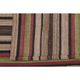 Vintage Turkish Oushak Handmade Wool Cotton Brown Kilim Area Rug 136x214