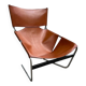 F444 lounge chair in cognac leather by Pierre Paulin for Artifort