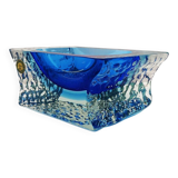 1960s Ashtray  in Hand-worked Murano Glass by Flavio Poli for Sesuso
