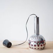 Petit suspension acier chromé des années 60/70 (16 cm)