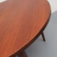 1960s extendible  round dining table in teak