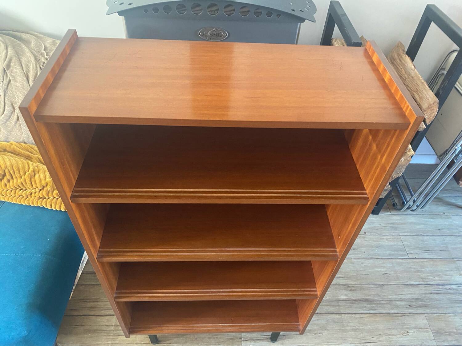 Vintage glass library from the 1960s.