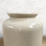 White stoneware pot
