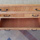 Commode vintage rotin et bambou années 50