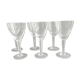 6 verres anciens en cristal
