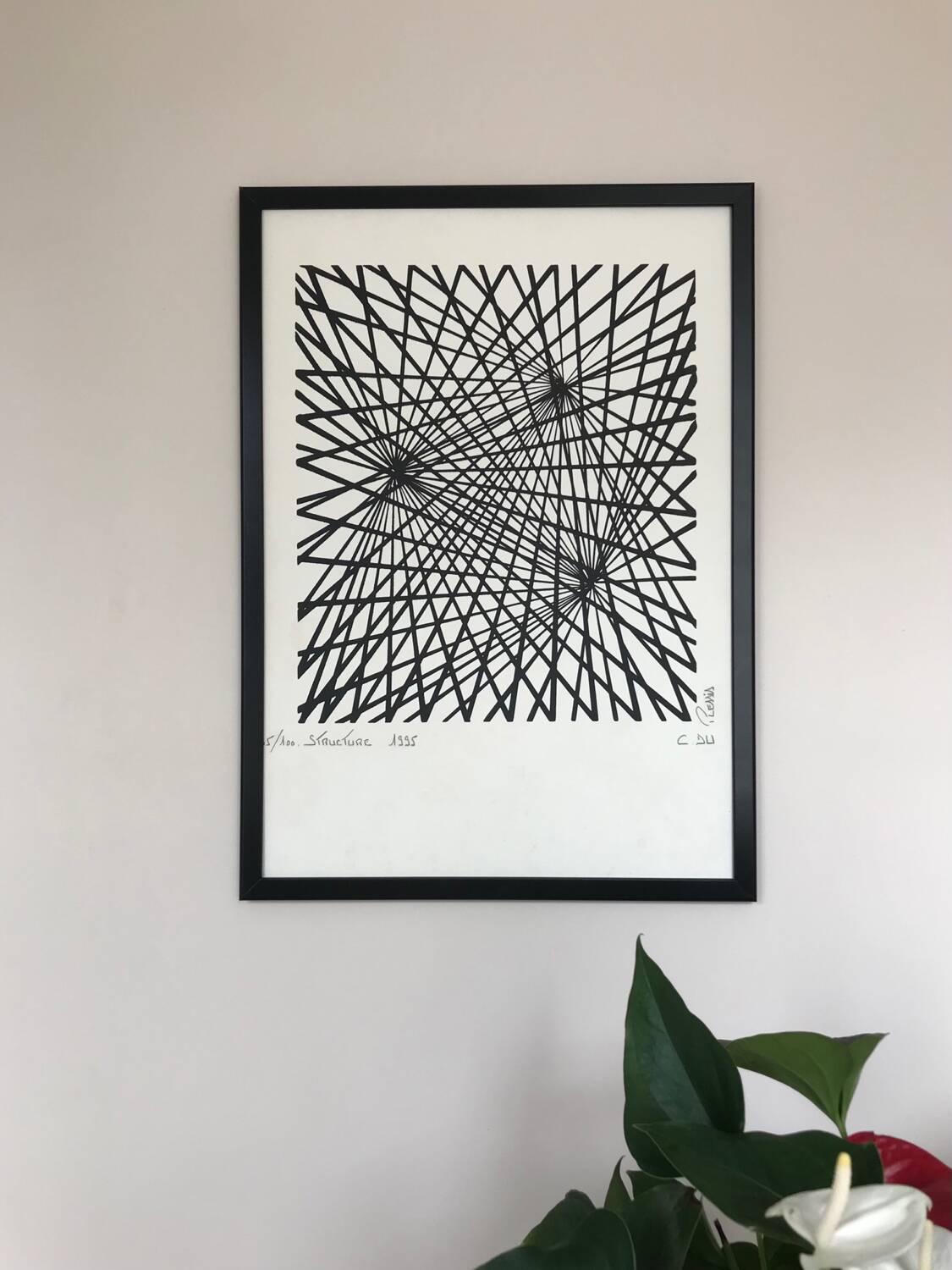 Kinetic lithography, structure, 1995, by c. du plessis