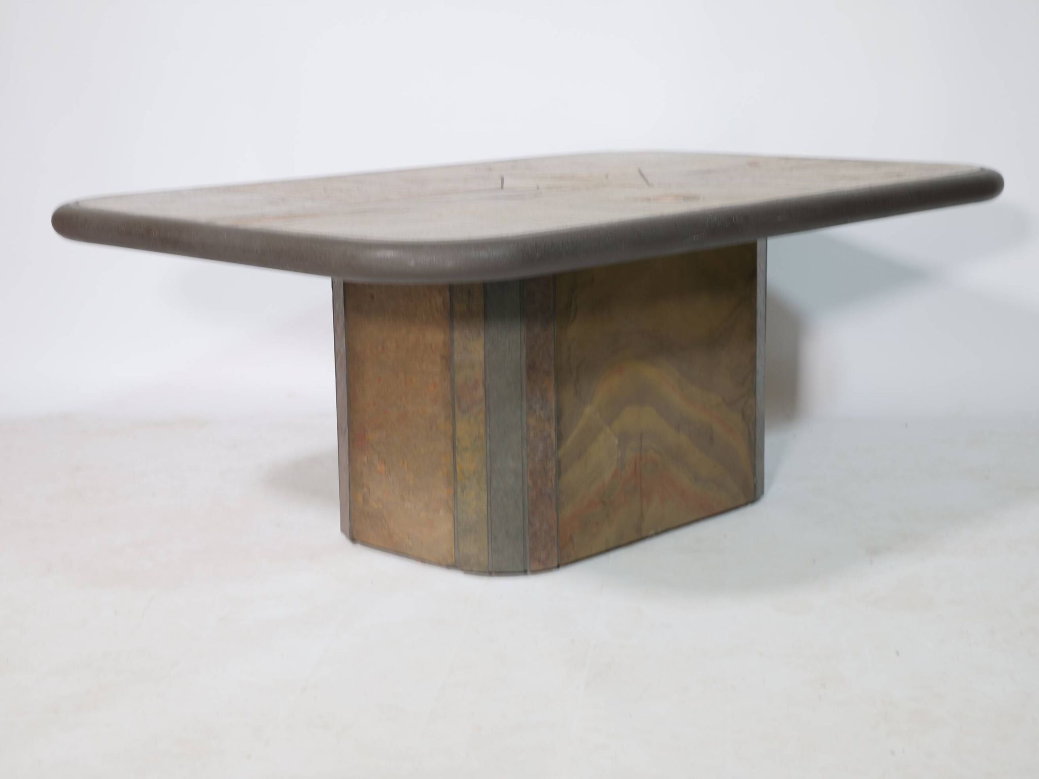 Brutalist Stone Coffee Table Paul Kingma 1970s 1980s