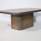Brutalist Stone Coffee Table Paul Kingma 1970s 1980s