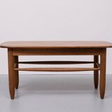 Table basse en chêne massif, années 1950