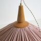 Suspension ELEONORE — 60 cm, lin et coton rayé terra