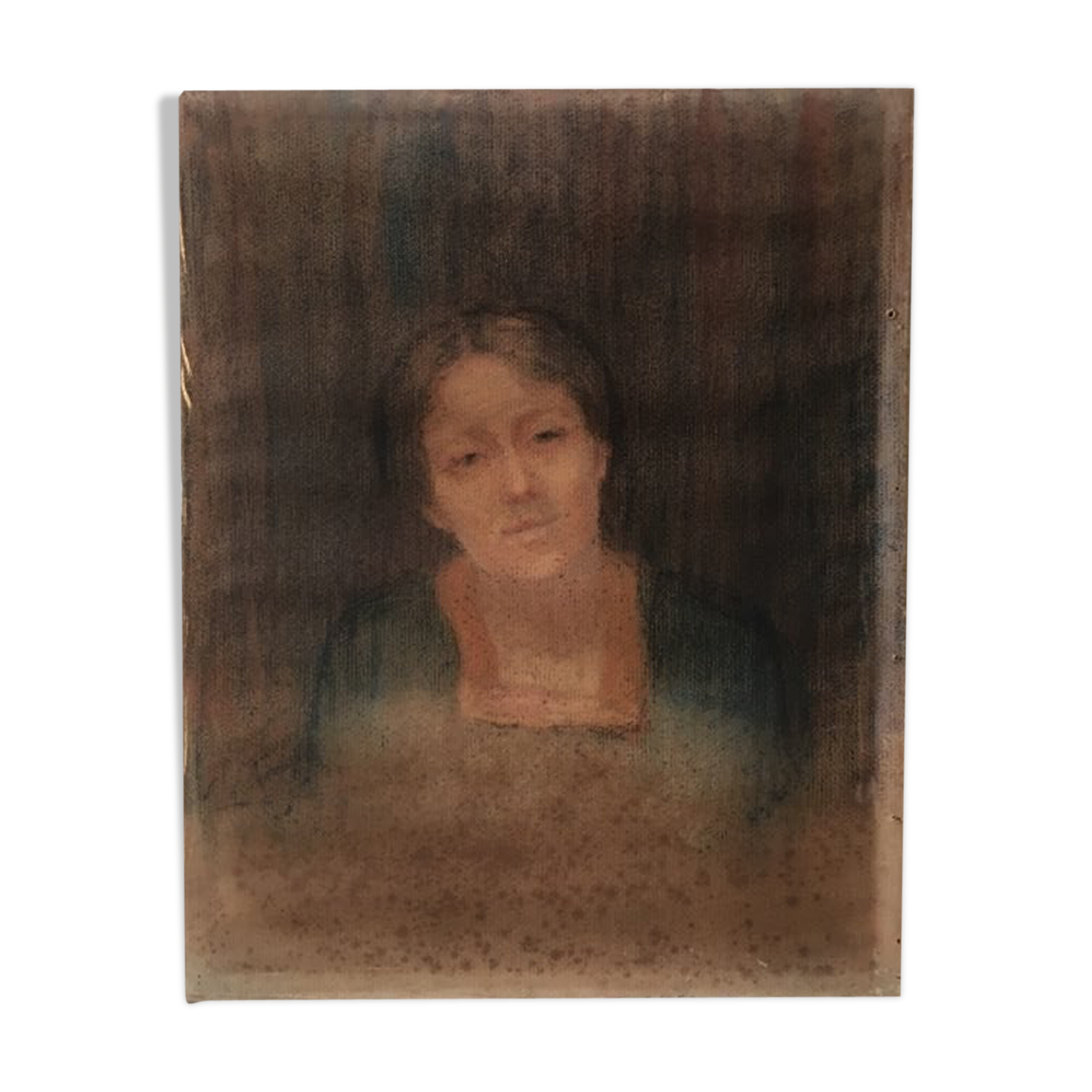 Bucolic old portrait painting