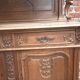Antique oak sideboard, Louis XV rococo style, late 19th century.