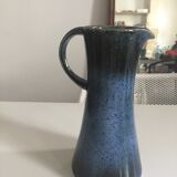 Very glazed blue pitcher