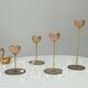 Series of Brass Tulip Candle holders 60s/70s