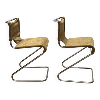 Pair of Biscia de Mourgue chairs from the 70s