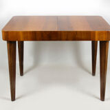 Walnut folding dining table by Jindrich Halabala for UP Zavody, 1940s