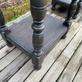 Pair of oak side tables