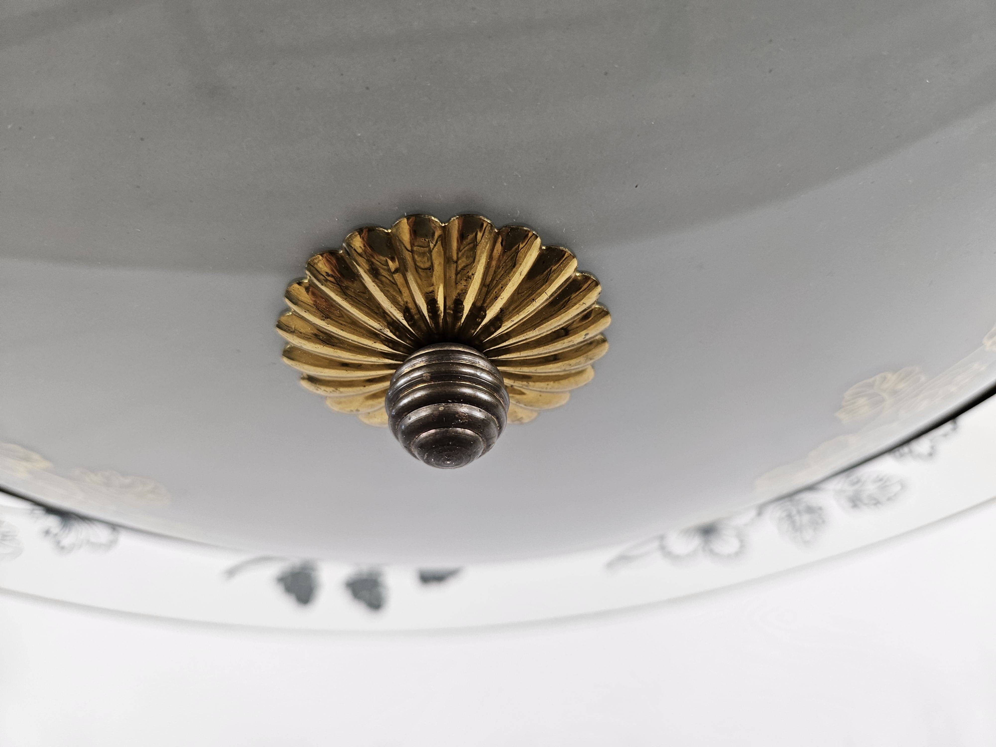 Lustre attribué à Pietro Chiesa pour Fontana Arte, années 1940