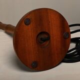 Scandinavian Art Deco Table Lamp in Teak, Denmark 1940s