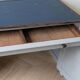 Antique storage furniture repainted grey