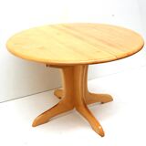 Vintage extendable dining table made in the 1970s