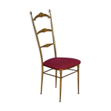 Chaise en laiton des années 50