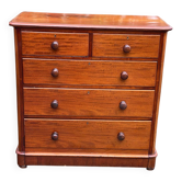 Commode anglaise victorienne en bois massif