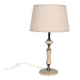 Chic hotel table lamp in onyx and brass, mid-century modern table lamp from the 70s.