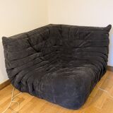 Canapé Togo angle Ligne Roset – Alcantara anthracite