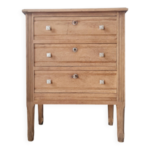Petite commode 3 tiroirs - bois brut