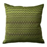 Coussin Kachin vert olive 50x50 cm