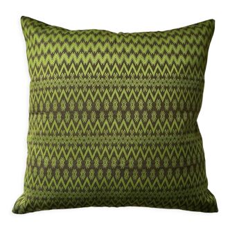 Olive green Kachin cushion 50x50 cm