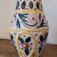 Hand-carved and hand-painted vase