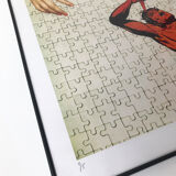 Signed print collage Tarzan Puzzle