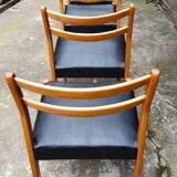 Set of 4 Scandinavian chairs from the 60s