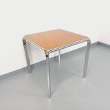 Pierre Paulin vintage square dining table in rosewood and metal