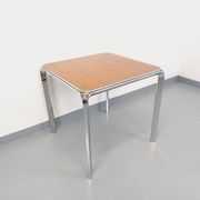 Pierre Paulin vintage square dining table in rosewood and metal