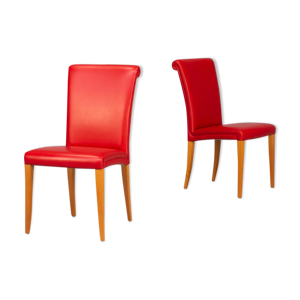2 chaises vittoria des années 90 pour poltrona frau