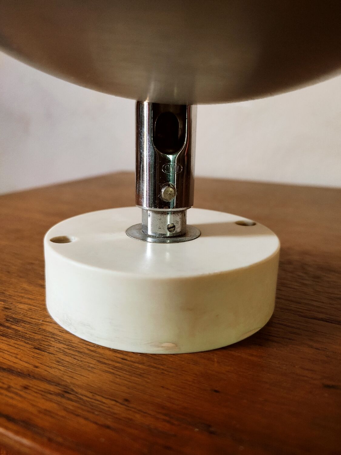 Erco wall or ceiling lamp in brushed aluminum