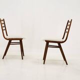 1960s Set of Four Dining Bentwood Chairs by Ton, Czechoslovakia