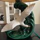 1950s ceramic bird lamp
