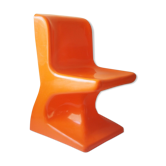 Orange chair by Patrick Gingembre for Selap
