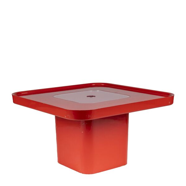 Table de canapé rouge par Peter Ghyczy pour Horn Collection