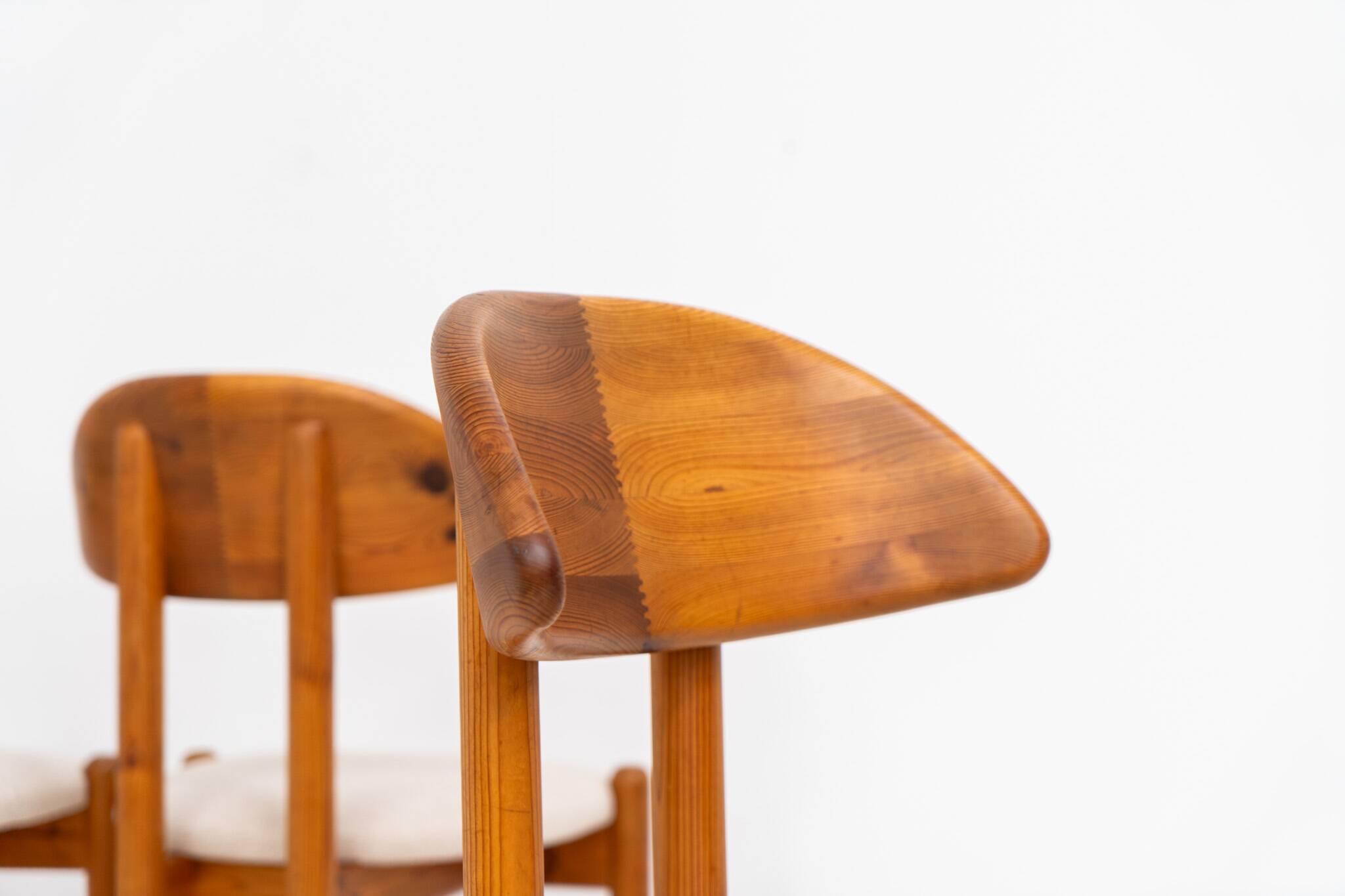 Set of 4 pine chairs by Vamdrup Stolefabrik